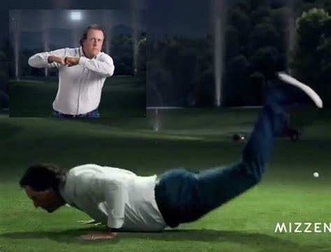 Phil Mickelson's new ad for his button.